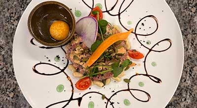 Assiette 1 de l'hôtel-restaurant au Manoir du Soldat à Phalsbourg